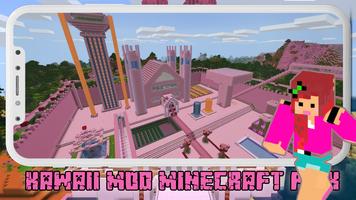 Kawaii Mods Minecraft Pink Affiche