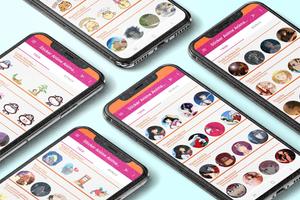 Anime Stickers Kawaii Cute 포스터