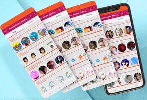 Anime Stickers Kawaii Cute 스크린샷 1