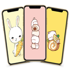 Kawaii Cute Rabbit Wallpaper أيقونة