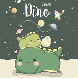 Kawaii Dino Wallpaper 4K