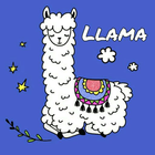 Kawaii Llama Wallpaper 4K icône