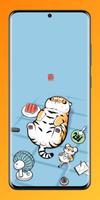 Kawaii Tiger Wallpaper Poster