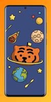 Kawaii Tiger Wallpaper captura de pantalla 3