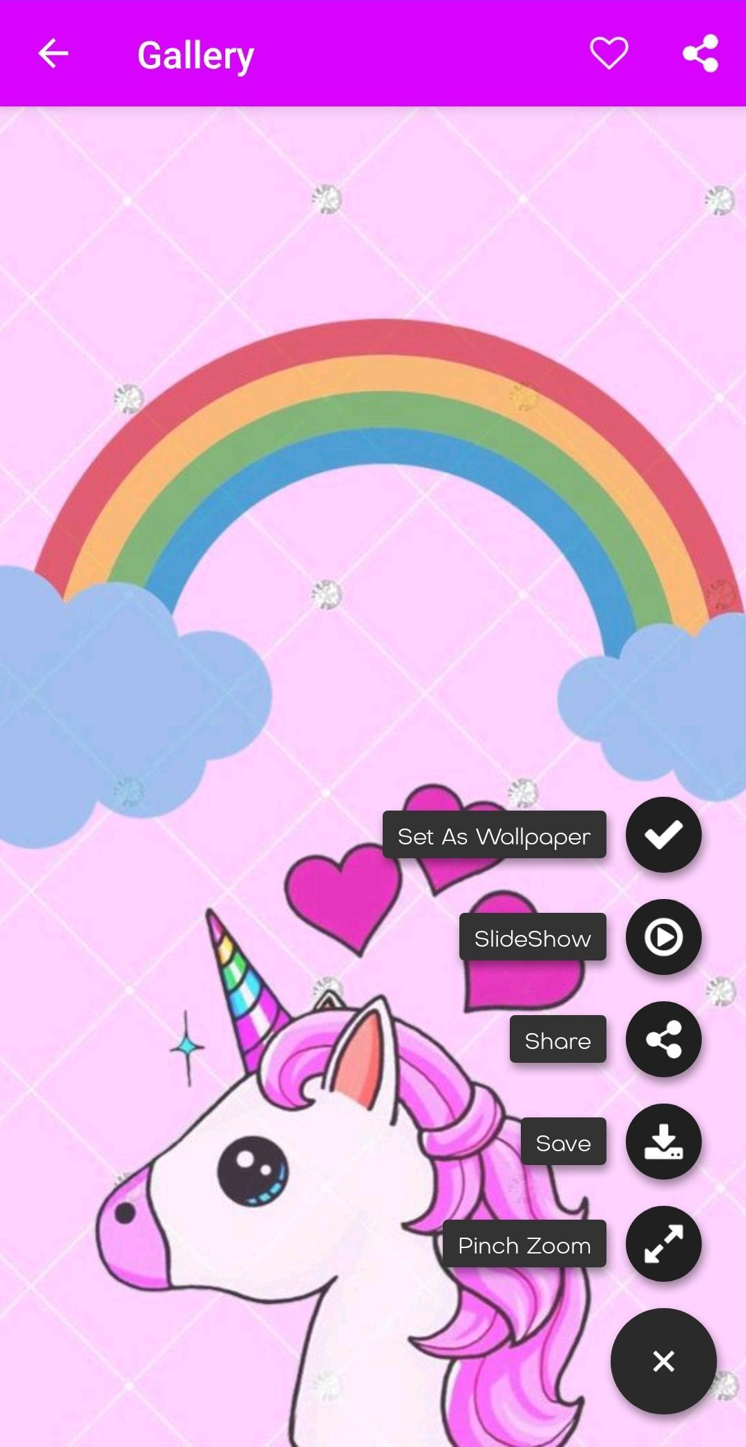 Kawaii Unicorn Wallpapers Hd Rainbow Unicorn For Android Apk