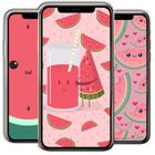 Kawaii Watermelon Wallpaper icône