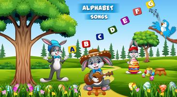 Top Kids Nursery Rhymes Phonics Apprentissage de Affiche