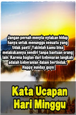 Dapatkan Gambar Kata Ucapan Hari Minggu For Android Apk Download Terkeren by KataCinta.Co