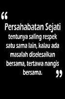 Kata kata untuk sahabat sejati Plakat