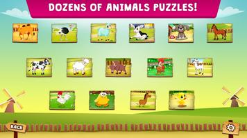 Farm Animals Parts Puzzle for kids capture d'écran 2