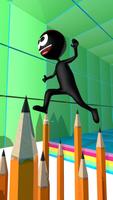 Stickman Run 4D Affiche