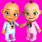 Parler Twins bébé nouveau-né icône