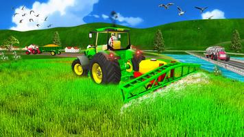 Village Tractor Farming 3D পোস্টার