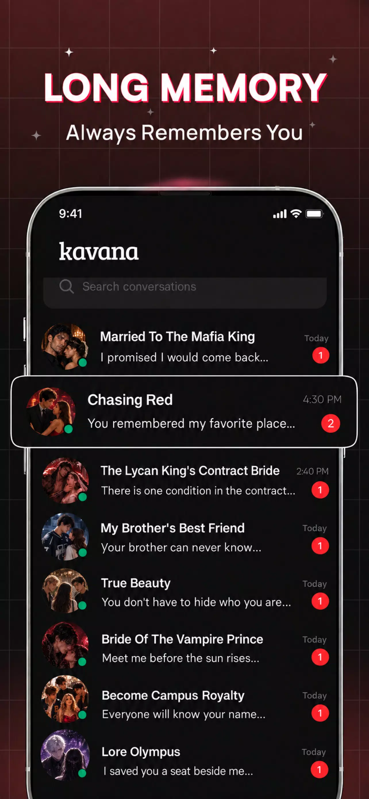 Kavana AI Chat Stories screenshot