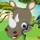 Animal jigsaw puzzles for kids icon