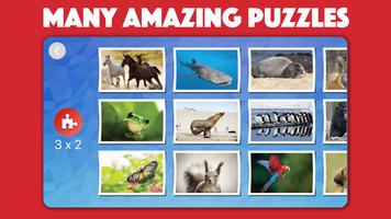 Kids animal jigsaw puzzles Cartaz