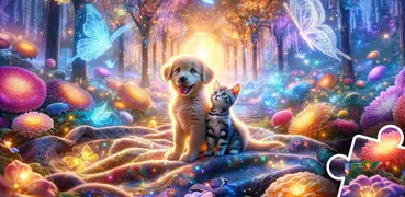 Dogs & Cats Puzzles for kids