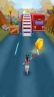 Subway Lady Runner: Fun Rush الملصق