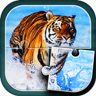 Tigre Jeux de Puzzle icône