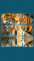 Tigre Jeux de Puzzle Affiche