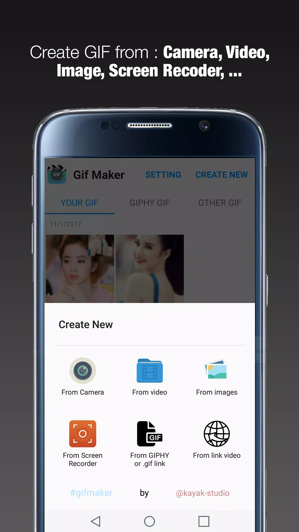 GIF maker - GIF editor para Android–baixar grátis