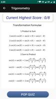 Learn Trigonometry Formulas capture d'écran 3