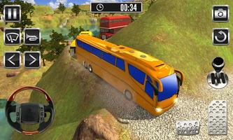 Bus Climb Hill 3D - mountain climbing game Affiche