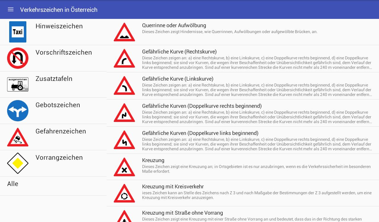 Verkehrszeichen in Österreich APK for Android Download