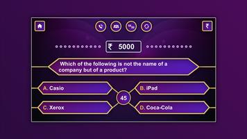 KBC In Hindi - English  Trivia Quiz Game स्क्रीनशॉट 2