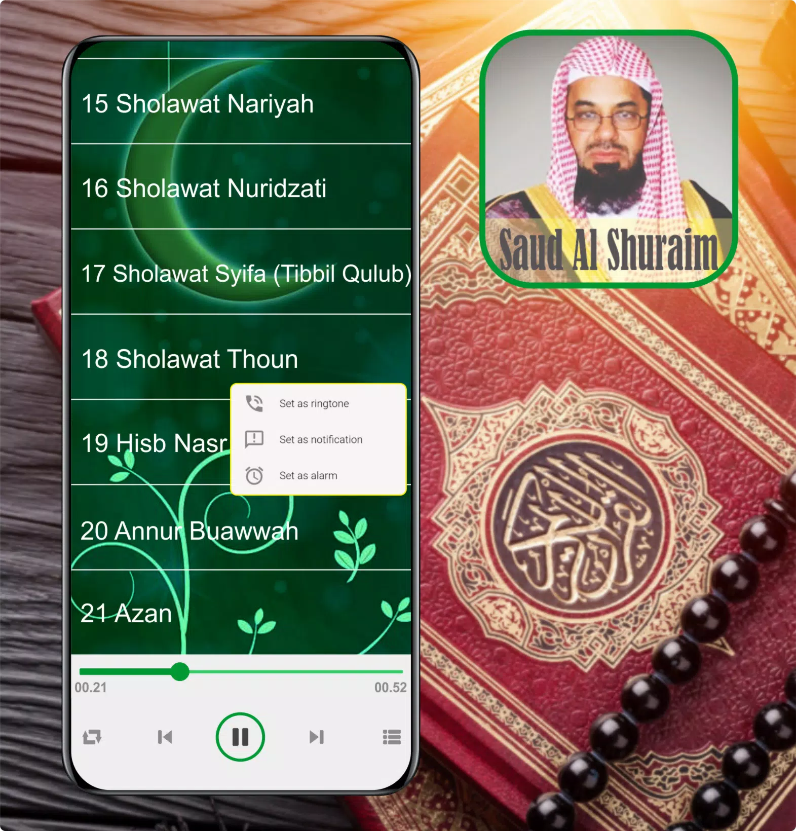 Ruqyah Mp3 : Saud Al Shuraim APK pour Android Télécharger