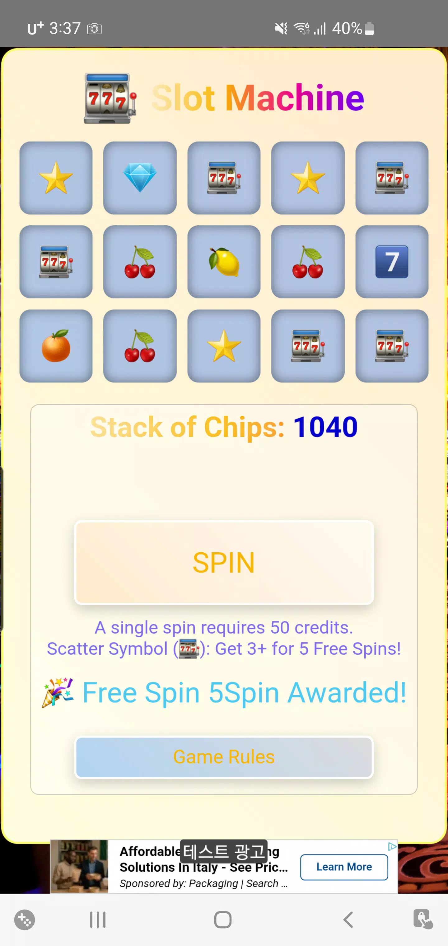 SLOT 3x5 SLOT 3x5