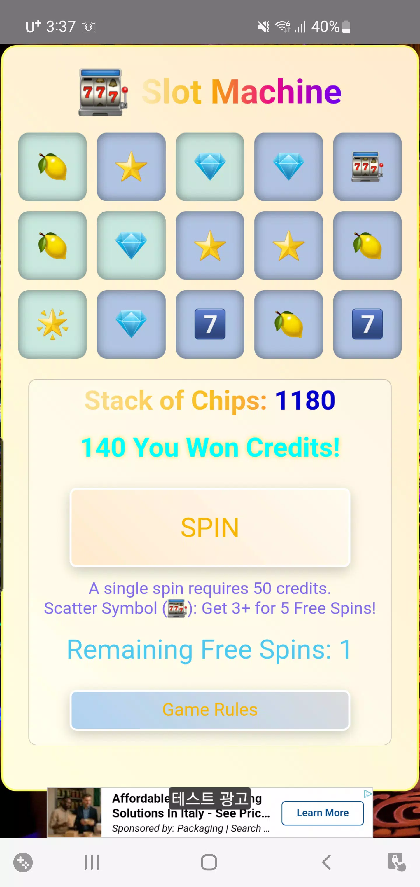 SLOT 3x5 SLOT 3x5