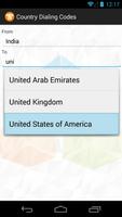 Country Dialing Codes capture d'écran 2