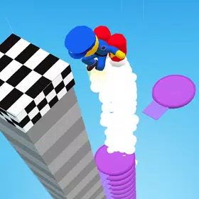 Knife Trampoline Race