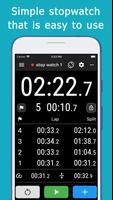 Stopwatch + reading out loud Affiche