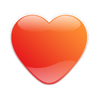 Crystal Heart - Fire : Icon Ma icône