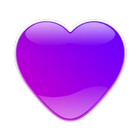 Crystal Heart - Lilac :Icon Ma icône