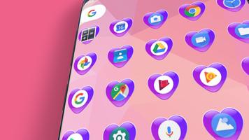 Crystal Heart - Lilac :Icon Ma постер