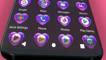 Crystal Heart - Lilac :Icon Ma скриншот 2