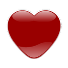 Crystal Heart - Red : Icon Mas Zeichen