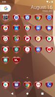 Crystal Heart - Red : Icon Mask for Nova Launcher screenshot 1