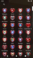 Crystal Heart - Red : Icon Mask for Nova Launcher screenshot 3