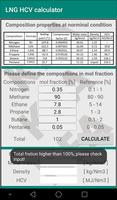 High calorie value calculator for LNG poster