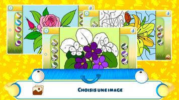 Fleur Magique: Colorier Fleurs Affiche