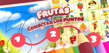 Conectar los puntos - Frutas