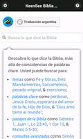 KeenSee Biblia búsqueda captura de pantalla 1