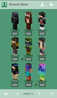 Skins for Minecraft الملصق