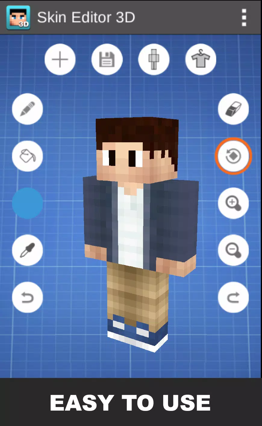 Skin Editor 3D for Minecraft (Android) - Skins - Mapping and