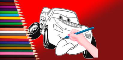 پوستر Mcqueen Coloring Book