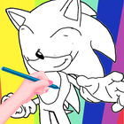 Soni Coloring The Hedgehog Zeichen